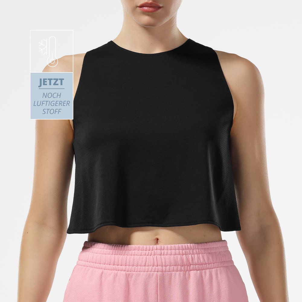 Athleisure Crossover Crop Top - Black (10)
