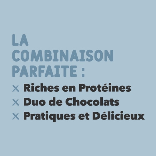 Protein Puffies - Chocolate Duo - Enrobage Chocolat Blanc et au Lait 150 g (4)