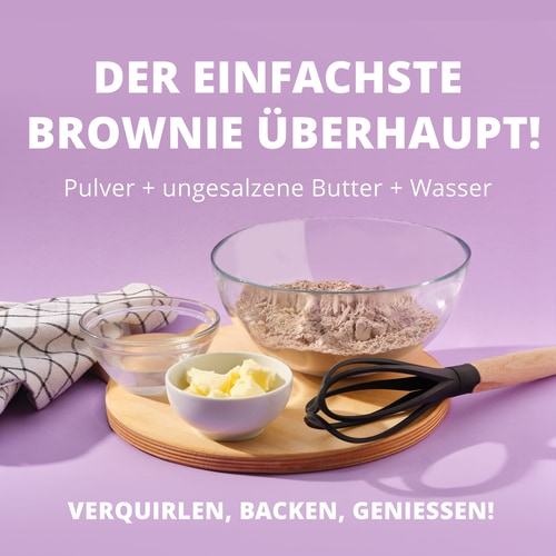 Protein-Brownie-Vormischung 400 g Schokolade und Haselnuss (6)