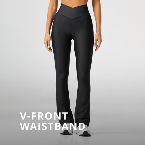 Essence Flared broek met hoge taille (3)