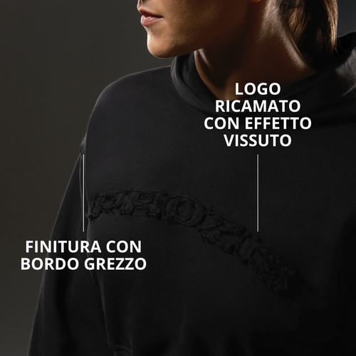 Felpa Crop con Cappuccio IronMode (2)