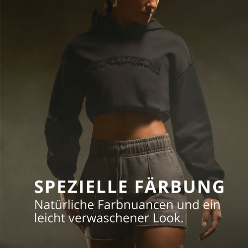 IronMode Kurz geschnittener Kapuzenpullover (3)