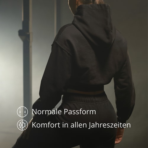 IronMode Kurz geschnittener Kapuzenpullover (5)