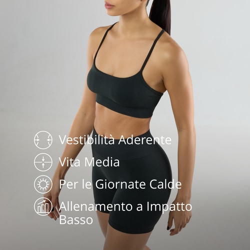 Athleisure Mid-Waist Shorts - Deep Green (2)