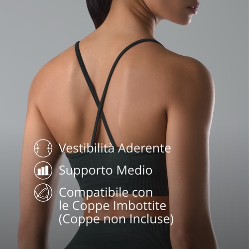 Reggiseno Sportivo Athleisure - Verde Scuro (3)