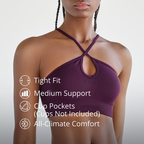 Athleisure Cross-Front Sports Bra (3)