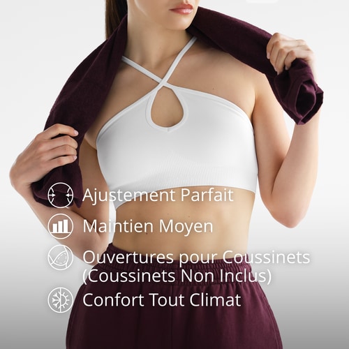 Brassière de Sport Croisée Devant Athleisure (3)