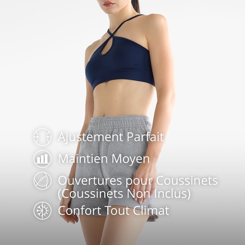 Brassière de Sport Croisée Devant Athleisure (3)