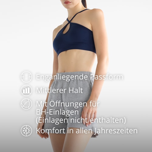 Athleisure Sport-BH mit überkreuzten Trägern vorne (3)