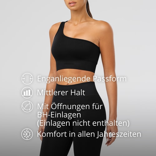Athleisure Sport-BH mit asymmetrischem Träger (3)