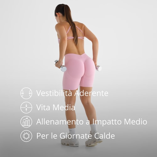 Pantaloncini a Vita Media V-Back MuseFit (5)