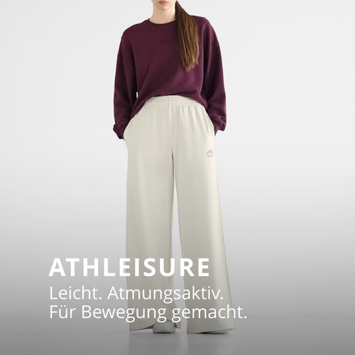 Athleisure Hose mit weitem Bein (2)