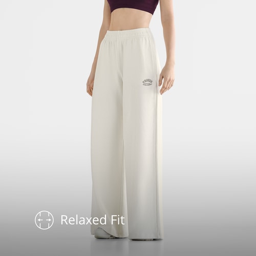 Athleisure broek met wijde pijpen (3)