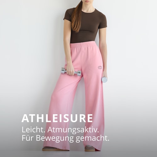 Athleisure Hose mit weitem Bein (2)