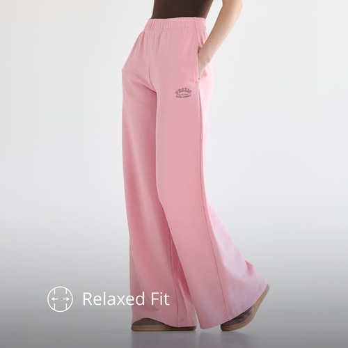 Athleisure broek met wijde pijpen (3)