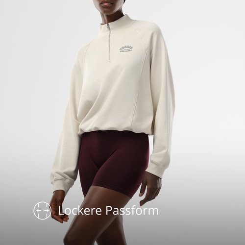 Athleisure Sweatshirt mit Halbreißverschluss (3)