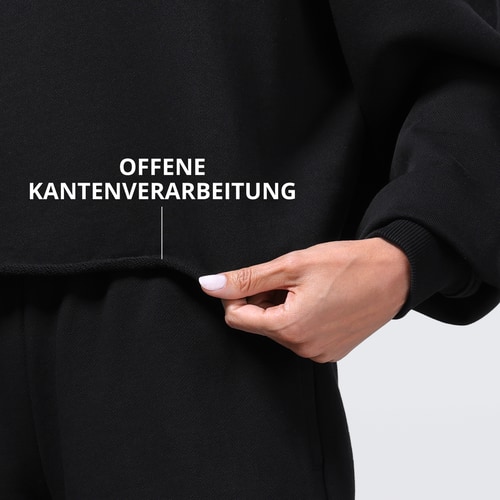 Athleisure Essential Kurz geschnittenes Sweatshirt (4)