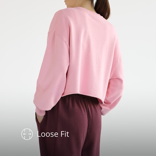 Athleisure Essential cropped sweatshirt (3)