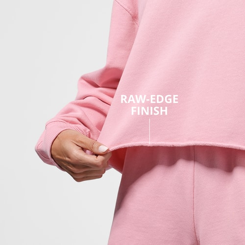 Athleisure Essential cropped sweatshirt (4)