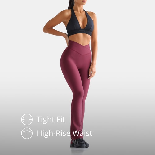 Essence Flared broek met hoge taille (2)
