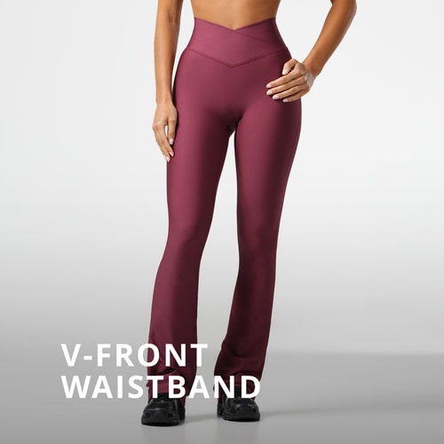 Essence Flared broek met hoge taille (3)