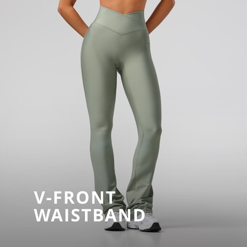 Essence Flared broek met hoge taille (3)