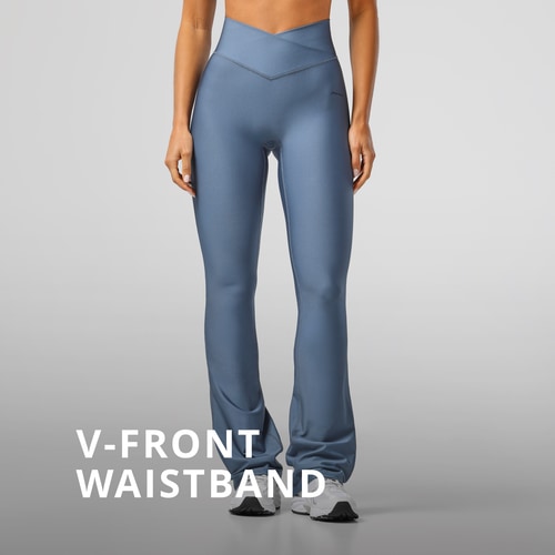Essence Flared broek met hoge taille (3)