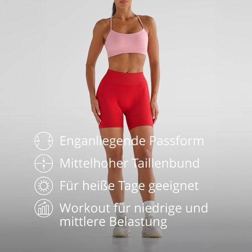 Athleisure Shorts mit mittelhohem Bund (2)