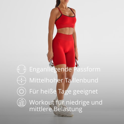 Athleisure Radlerhose mit mittelhohem Bund (2)