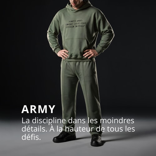 Sweat à Capuche Oversized Army Combat (2)