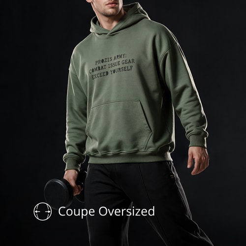 Sweat à Capuche Oversized Army Combat (3)
