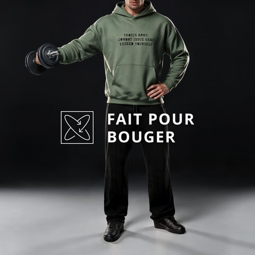 Sweat à Capuche Oversized Army Combat (5)