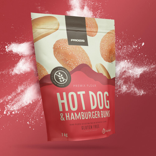 Bezglutenowa mieszanka na pieczywo do hot dogów i hamburgerów 1000 g