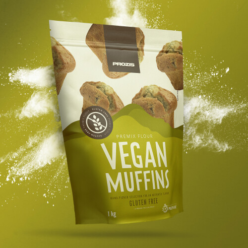 Préparation Sans Gluten pour Muffins Classiques Végétaliens 1000 g