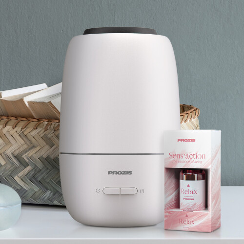 Humidificateur et Diffuseur d'Arômes Essence + Sens'action - Huile Essentielle Relax