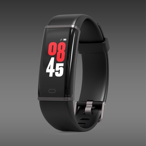 CoreHR Iris X - Pulsera de actividad con sensor de frecuencia cardíaca y pantalla en color