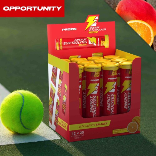 12 x Energy Electrolytes + Caffeine 20 Effervescent tabs Opportunity