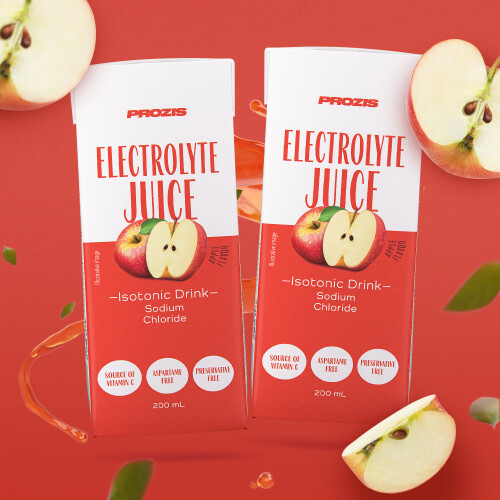2 x Electrolyte Juice - Boisson Isotonique avec Électrolytes 200 ml - Pomme