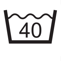 Bei 40ºC waschen (Schonwaschgang).