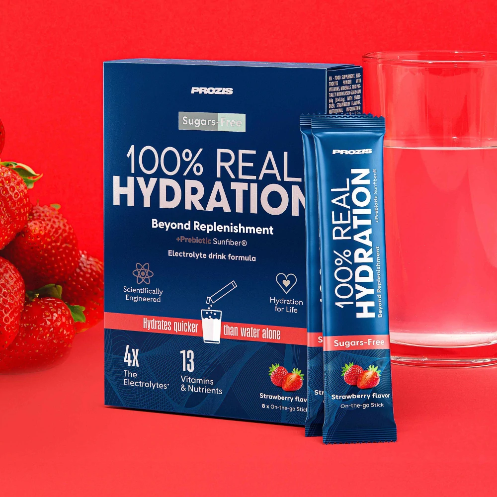 100% Real Hydration: Electrolyte Powder - 8 sticks (1)