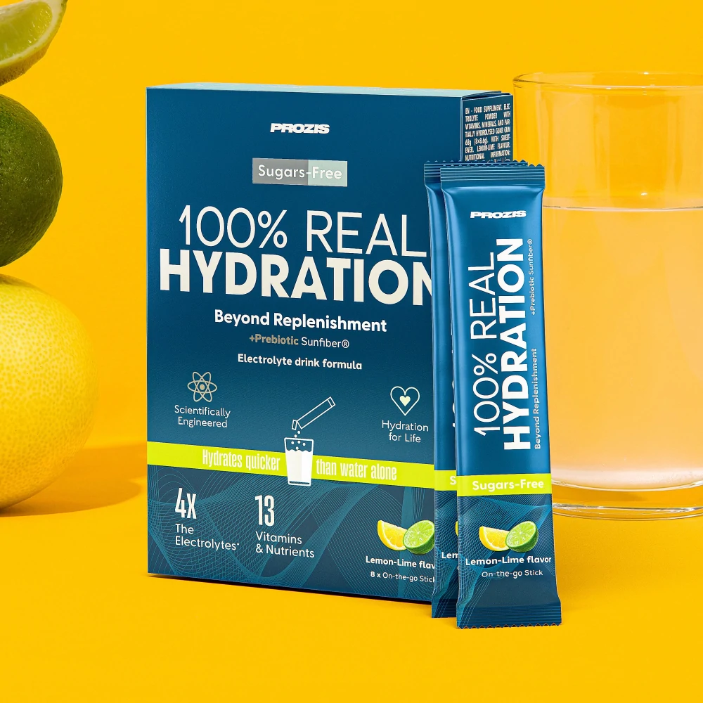 100% Real Hydration: Elektrolytpulver - 8 Sticks (1)