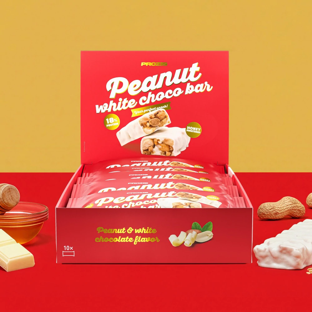Peanut White Choco Bar – Weiße Schokolade x10 (1)