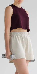 Athleisure Bauchfreies Top