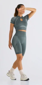 Short de Cycliste Taille Haute Alpha