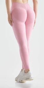 MuseFit Mittelhohe Leggings mit V-Ausschnitt hinten