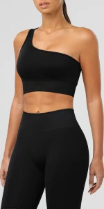 Athleisure Sport-BH mit asymmetrischem Träger