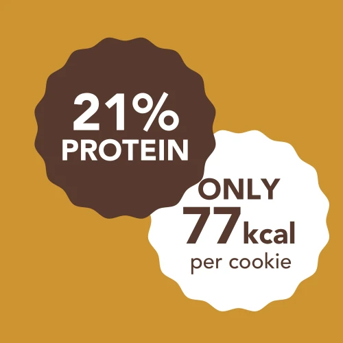 Double Creamy Protein Cookies (2 packs of 4) - Chocolate & Hazelnut Cream (6)