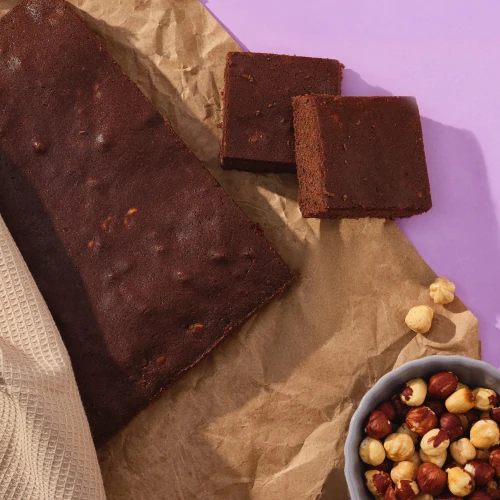 Protein-Brownie-Vormischung 400 g Schokolade und Haselnuss (5)