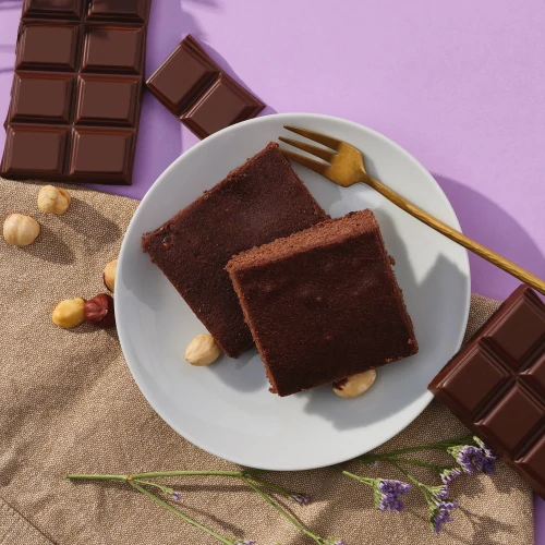 Protein-Brownie-Vormischung 400 g Schokolade und Haselnuss (7)