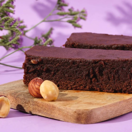 Protein-Brownie-Vormischung 400 g Schokolade und Haselnuss (10)